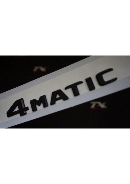 4 Matic Bagaj Siyah Renk 3m 3D Yazı Logo Orjinal Ürün