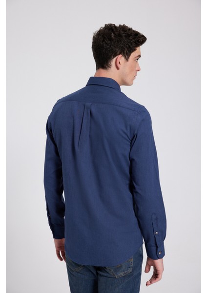 Slim Fit Indigo Armürlü Gömlek 9HC02PH04326M modelleri