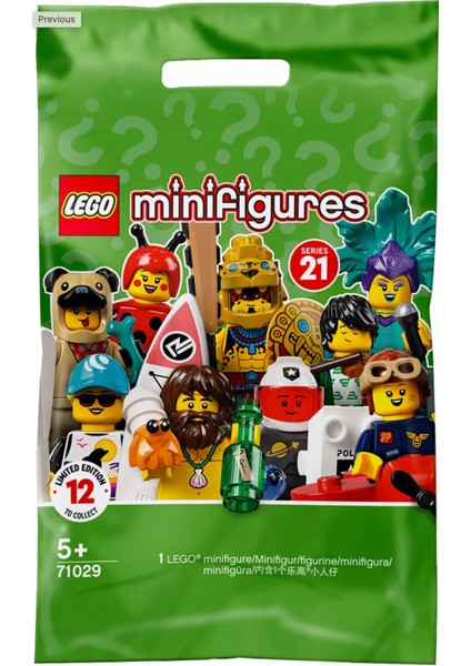 71029 Minifigür Seri 21 - Sürpriz Paket (1 Adet Minifigür Içerir)