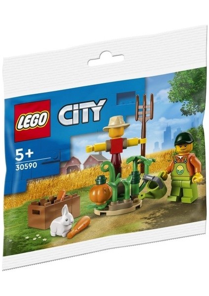 City 30590 Farm Garden & Scarecrow Polybag (34 Parça)