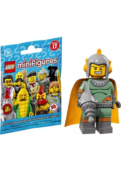 71018 Minifigür Seri 17 11 - Retro Space Hero Minifigür