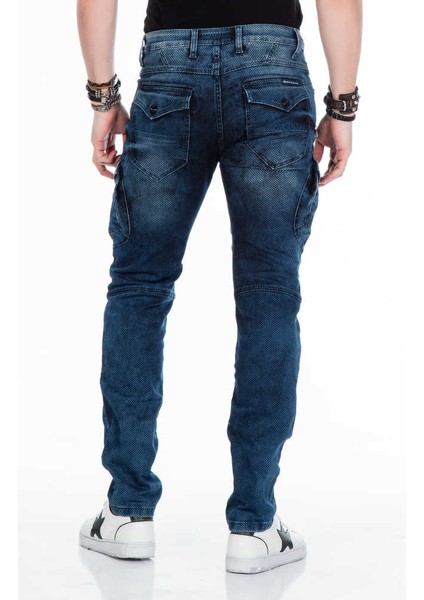 CD369 Live Fast Erkek Motorcu Tarzı Mavi Kargo Jeans fırsatları