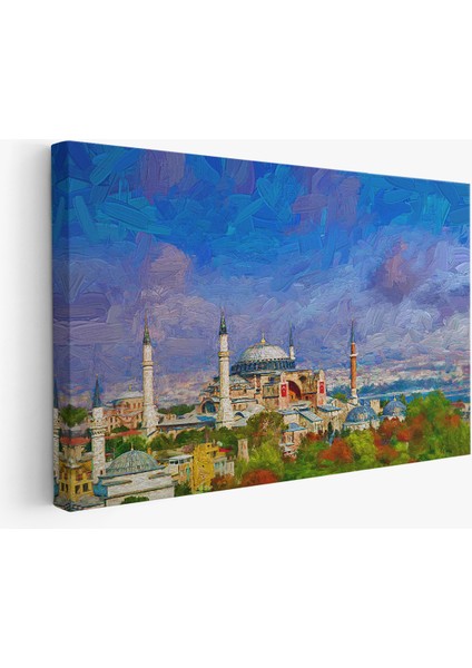 Ayasofya Camii Yağlıboya Görünüm Kanvas Duvar Tablosu fiyatları