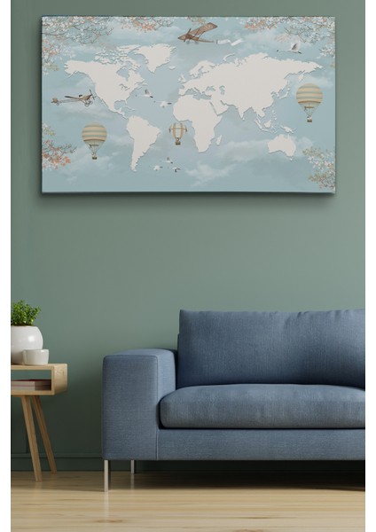 Çocuk Odası Için Dekoratif Kanvas Duvar Tablosu