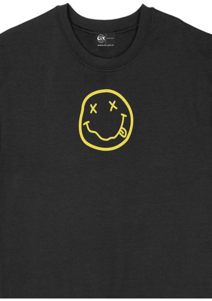 Nirvana Logolu Siyah Sweatshirt fiyatları