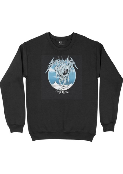 Antichrist Freeze Em All Antarctica Siyah Sweatshirt
