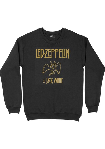 LED Zeppelin Jack White Siyah Sweatshirt