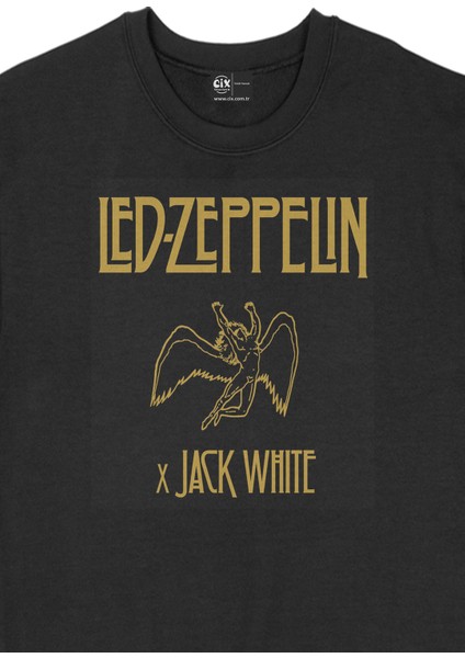 LED Zeppelin Jack White Siyah Sweatshirt