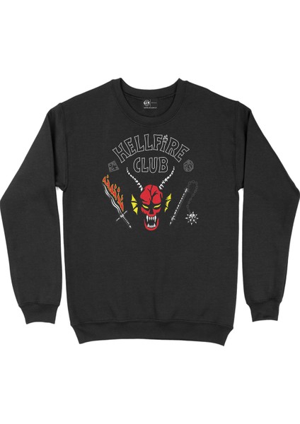 Hellfire Club Siyah Sweatshirt