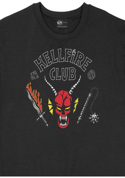 Hellfire Club Siyah Sweatshirt