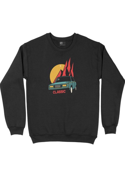 Şahin Doğan Klasik Siyah Sweatshirt