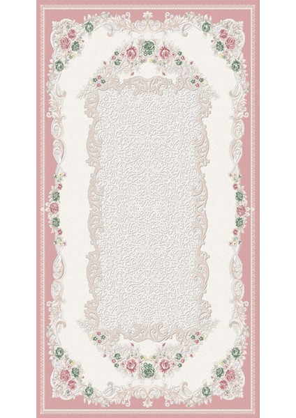 oval Yolluk Pembe Ekru Dijital Baskı Kaymaz Yuvarlak Oval Kesme Ince Yıkanabilir Halı fiyatları