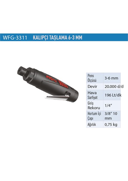 Kalıpçı Taşlama 6-3mm WFG3311