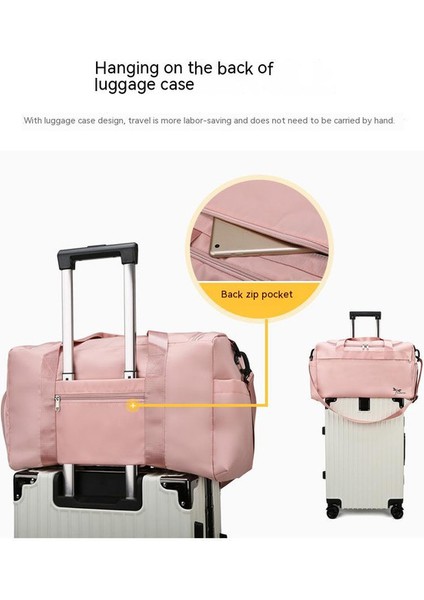 Büyük Kapasiteli Seyahat Çantası - Pembe