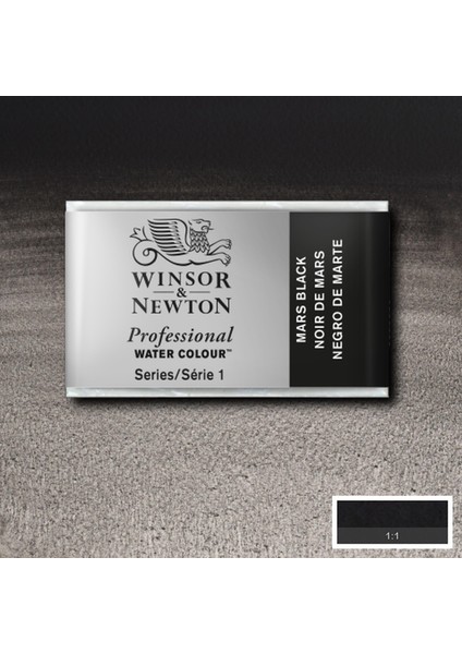 Professional Sulu Boya Tam Tablet Mars Black 386 S.1