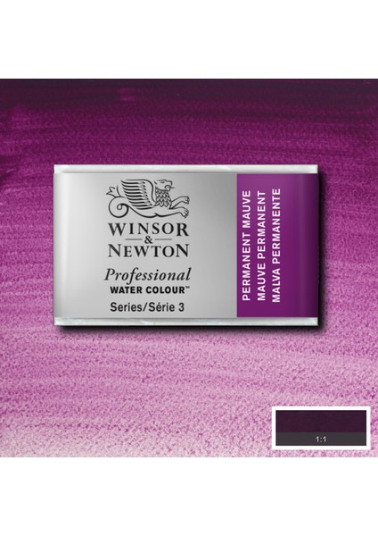 Professional Sulu Boya Tam Tablet Permanent Mauve 491 S.3