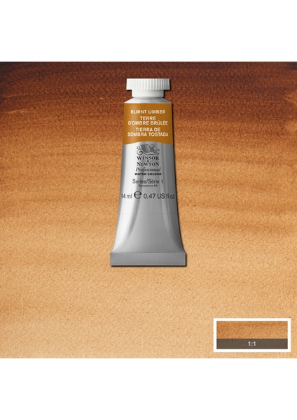 Professional Sulu Boya 14ML Burnt Umber 076 S.1