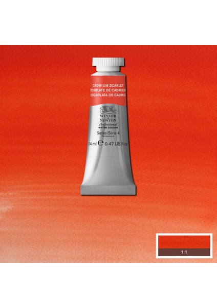 Professional Sulu Boya 14ML Cadmium Scarlet 106 S.4