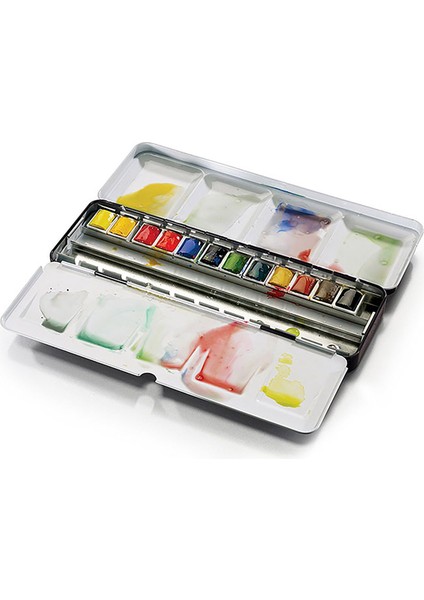 Professional Sulu Boya Seti Black Box (12 x Yarım Tablet) fiyatları