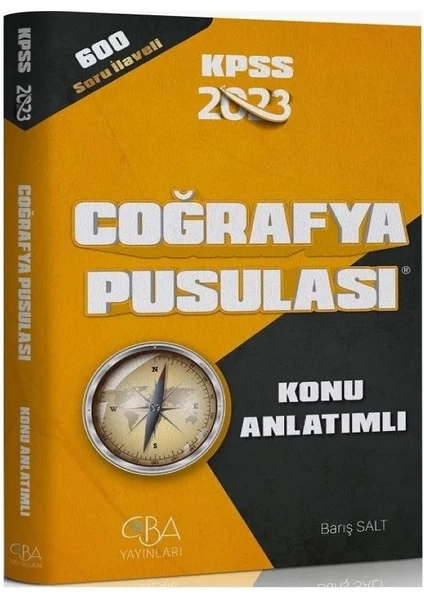 CBA Akademi Coğrafya Pusulası Konu Anlatımlı + 600 Soru Ilaveli Kitap