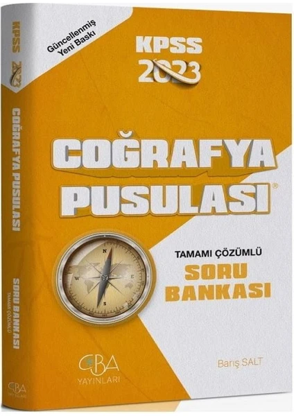 CBA Akademi KPSS  2023 Coğrafya Pusulası Soru Bankası Çözümlü