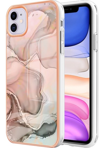 Apple Iphone 11 6.1 Inç Yb Imd Serisi-16 Stil E Mermer Desen Kılıfı 2.0mm Tpu Elektroklokasyon Imd Anti-Çizelge Telefon Kapağı Desteği Kablosuz Şarj (Yurt Dışından) fiyatları