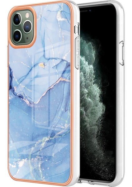 Apple Iphone 11 Için Yb Imd Serisi-16 Pro Max 6.5 Inç Tarzı E Mermer Desen Tasarım Kapak Elektraplama Çerçevesi 2.0mm Tpu Imd Esnek Telefon Kılıfı (Yurt Dışından) fiyatları
