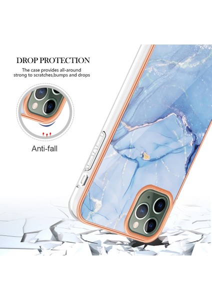 Apple Iphone 11 Için Yb Imd Serisi-16 Pro Max 6.5 Inç Tarzı E Mermer Desen Tasarım Kapak Elektraplama Çerçevesi 2.0mm Tpu Imd Esnek Telefon Kılıfı (Yurt Dışından) indirimleri