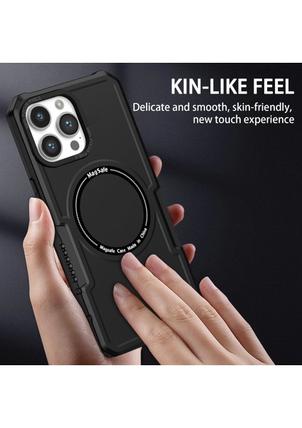 Apple Iphone 13 Pro Max 6.7 Inç Kamera Lens Çerçeve Tasarımı Pc + Tpu Şok Geçirmez Kapak Manyetik Telefon Kılıfı Magsafe Ile Uyumlu (Yurt Dışından) indirimleri