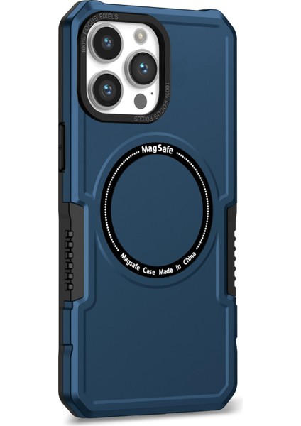 Apple Iphone 13 Pro Max 6.7 Inç Kamera Lens Çerçeve Tasarımı Pc + Tpu Şok Geçirmez Kapak Manyetik Telefon Kılıfı Magsafe Ile Uyumlu (Yurt Dışından)