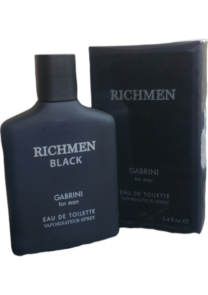 Rıchmen Black Edt 100 ml Vaporısateur Sprey Erkek Parfümü