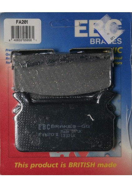FA201 1994-1999 Harley-Davidson Road King Classic Arka Fren Balatası
