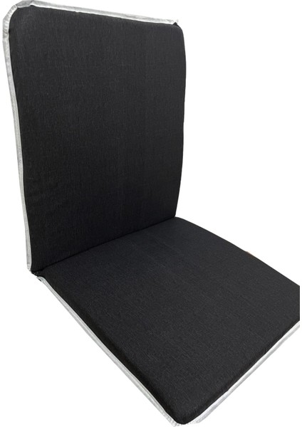 Sandalye Minderi Arkalıklı Lastikli Fermuarlı Süngerli-1 Adet(Siyah Kırçıllı)Yıkanabilir fiyatları