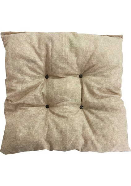 Dekoratif Pofidik Puf Sandalye Minderi Kare 35X35X7 Cm-Krem(2 Adet) fiyatları
