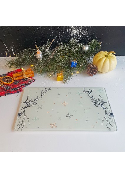 Cam Kesme Tahtası - Cam Kesme Tablası | Krem Geyikli |