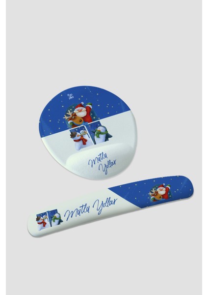 Noel Baba Mousepad ve Klavye Pedi Seti