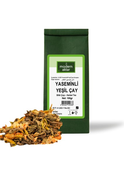 Yaeminli Yeşil Çay 100 gr