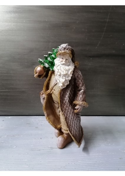 Beners Design Kahverengi Paltolu Noel Baba Biblo