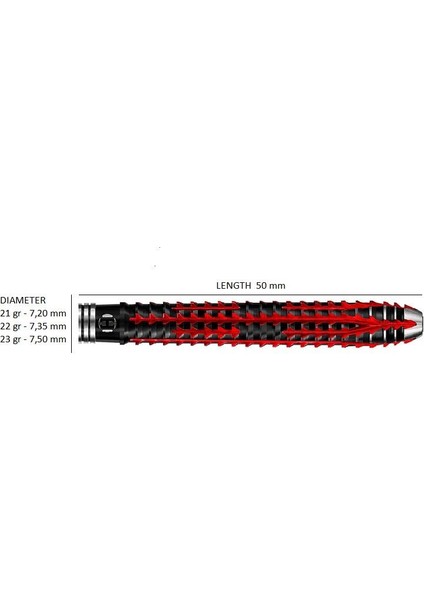 Fire Inferno %90 Tungsten Dart Oku