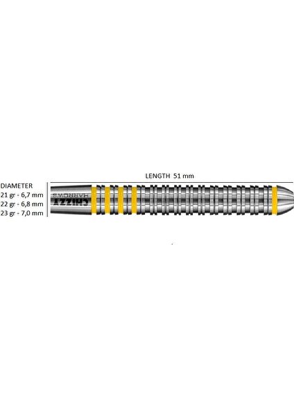 Chizzy %80 Tungsten Dart Oku