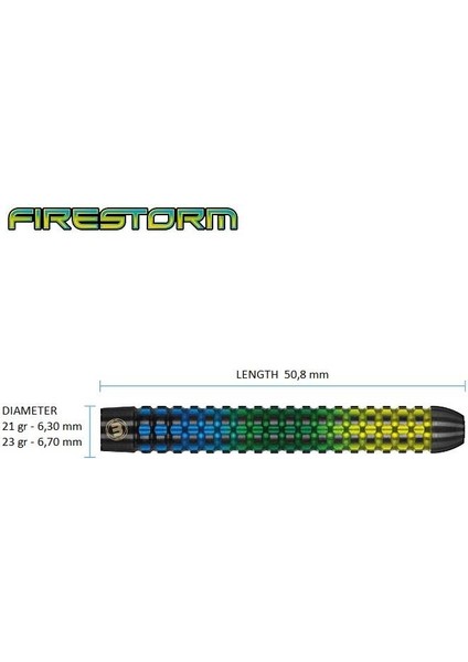 Firestorm % 90 Tungsten Çelik Uçlu Dart Oku modelleri