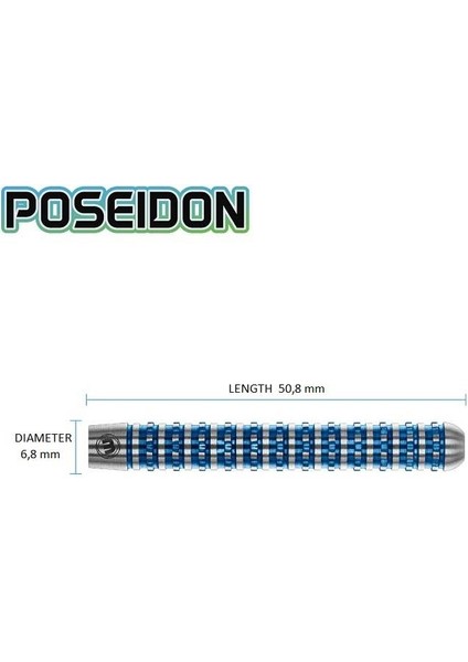 Poseidon % 90 Tungsten Çelik Uçlu Dart Oku