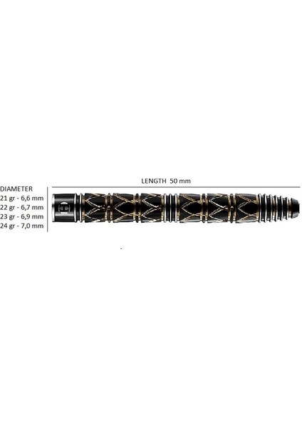 Taipan %90 Tungsten Dart Oku