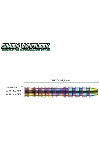 Simon Whitlock World Cup %90 Tungsten Çelik Uçlu Dart Oku