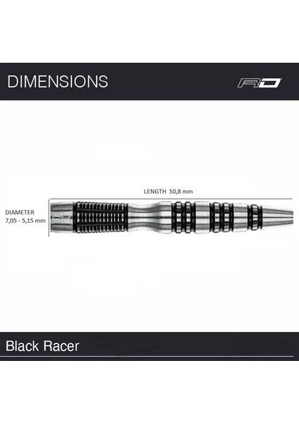 Peter Wright Snakebite Black Racer % 90 Tungsten Çelik Uçlu Dart Oku