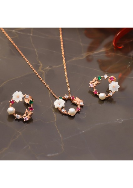 925 Ayar Gümüş Manolya Bahçesi Set fırsatları