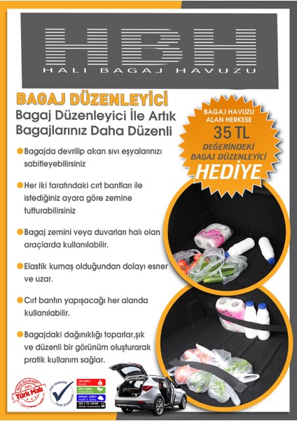 Seat Ibiza Alt Raf Halı Bagaj Havuzu (2022 Sonrası)