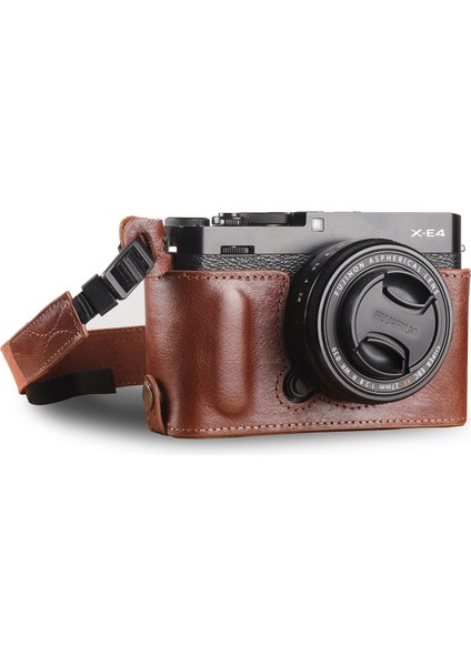Fujifilm X-E4 Gerçek Deri Yarım Kamera Çantası