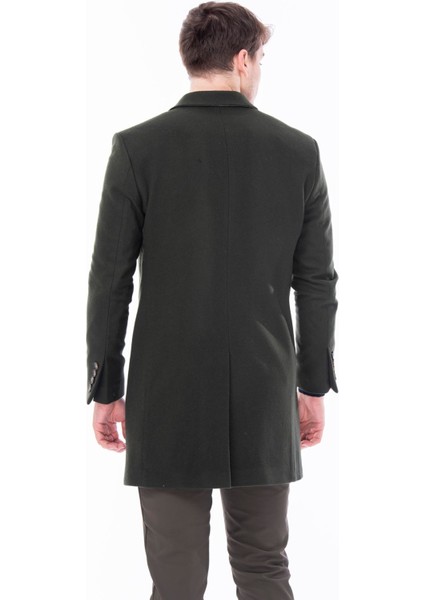 SIR1967 Erkek Klasik Yün Kaşe Sivri Yaka Kaban fırsatları
