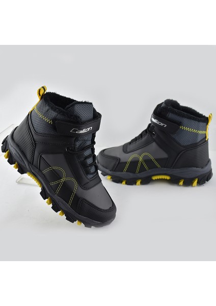 Callion 918 Ortopedik Taban Çocuk Outdoor Bot Ayakkabı Bilekli Kürklü modelleri
